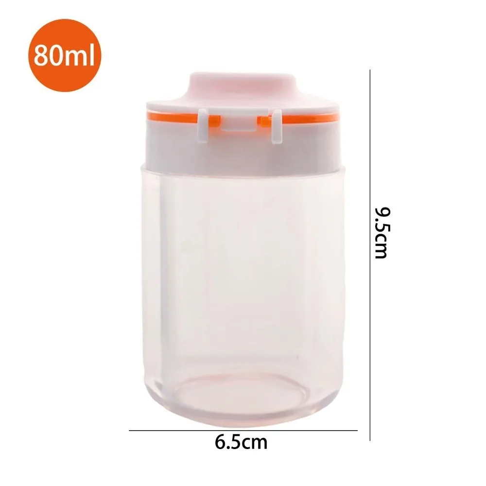 80ML Milk Powder Box Double-Flip Leakproof Milk Powder Packaging Box Moisture-proof Transparent Milk Powder Storage Bottle