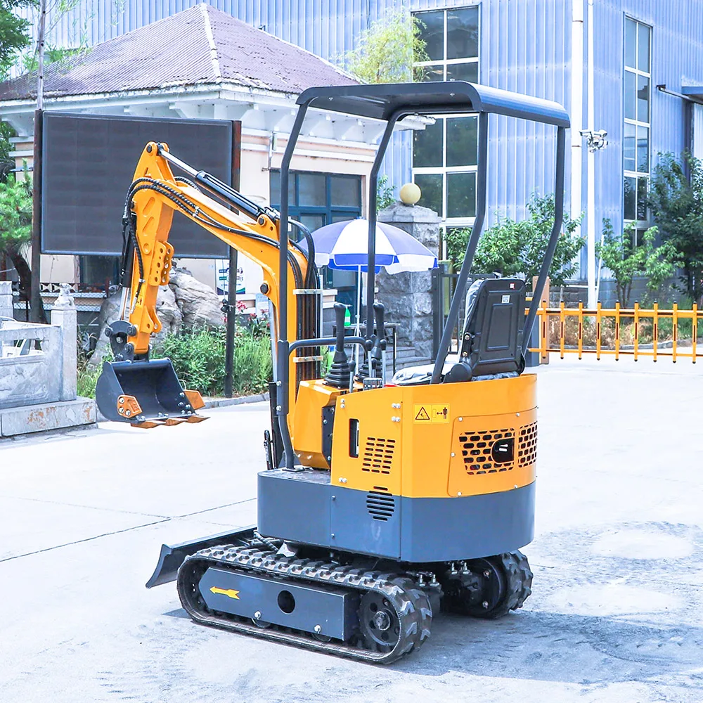 Mini Excavators for Sale 1000kg 1 Ton EPA Small Digger 1T Micro Digging Machine Hydraulic Crawler Excavator For farm or home use