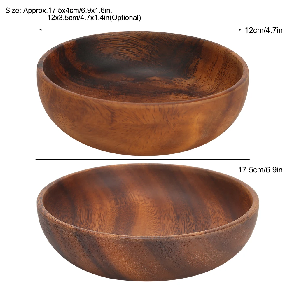 Wood Serving Bowls Wooden Snac - Home Cooking Recipes recension och pris