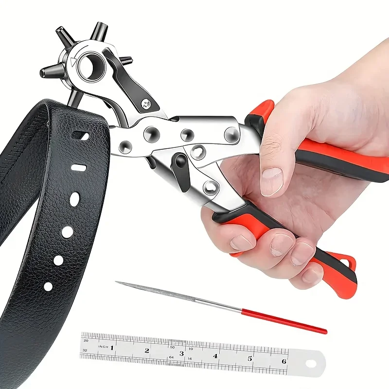 Leather Hole Punch Leather Tools Multifunctional Ordinary Carbon Steel Belt Puncher Punching Tool Belt Hole Puncher Crafts Tool