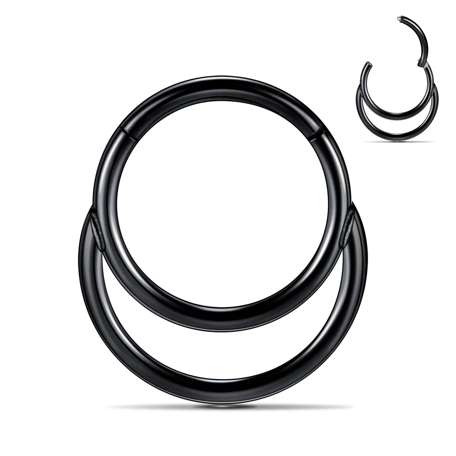 Hinged Nose Ring Hoop for Piercing Jewelry