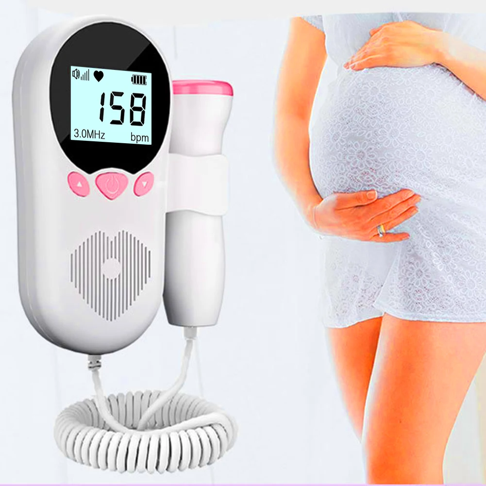 3.0HZ Doppler Fetal Heart Rate Monitoring Home Pregnant Women Listen To Baby Fetal Movement Ultrasound Stethoscope Fetal Doppler