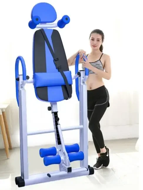 Premium therapy bench body building handstand foldable inversion table for relief the backpain