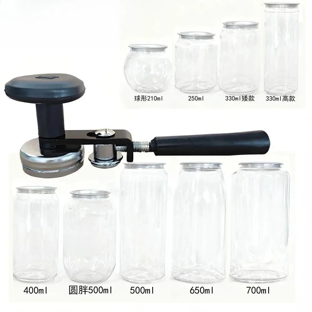 Manual Can Sealer, Stainless Steel Manual Can Round Sealer, Glass Jars Press Sealing Hand Tool Kitchen Gadgets, Only for Can Lid