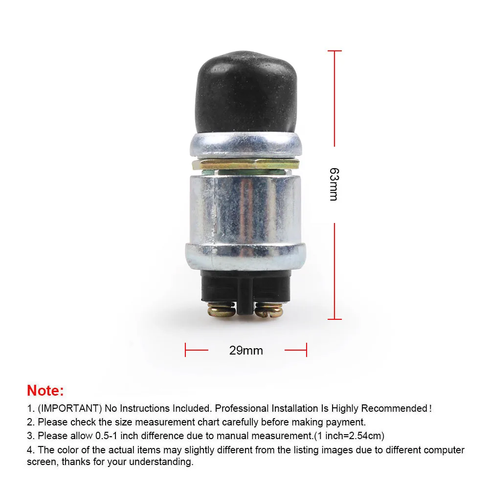 50A 12V Waterproof Car Boat Track Switch Push Button Horn Engine Start Starter BX101964 - view 3
