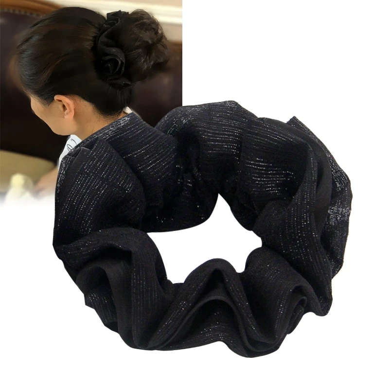 Romantic Multi-layer Large Hairband Elegant Hair Rope Coiled Tied Hair Female Headband Leather Band Headdress Hair Accessories