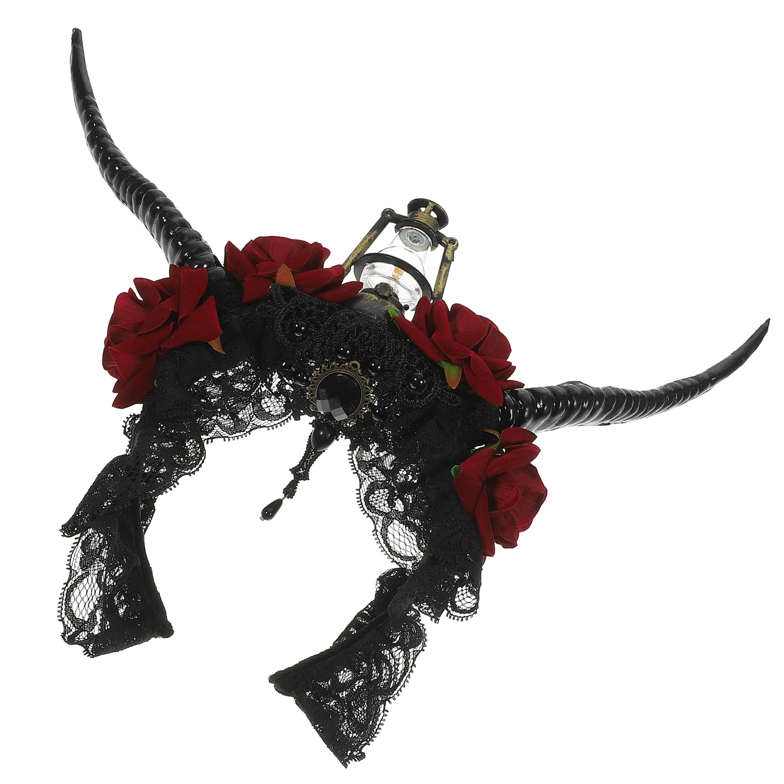

Antelope Horn Headdress Halloween Headpiece Hairband for Women Cosplay Party Headbands Headgear Fabric