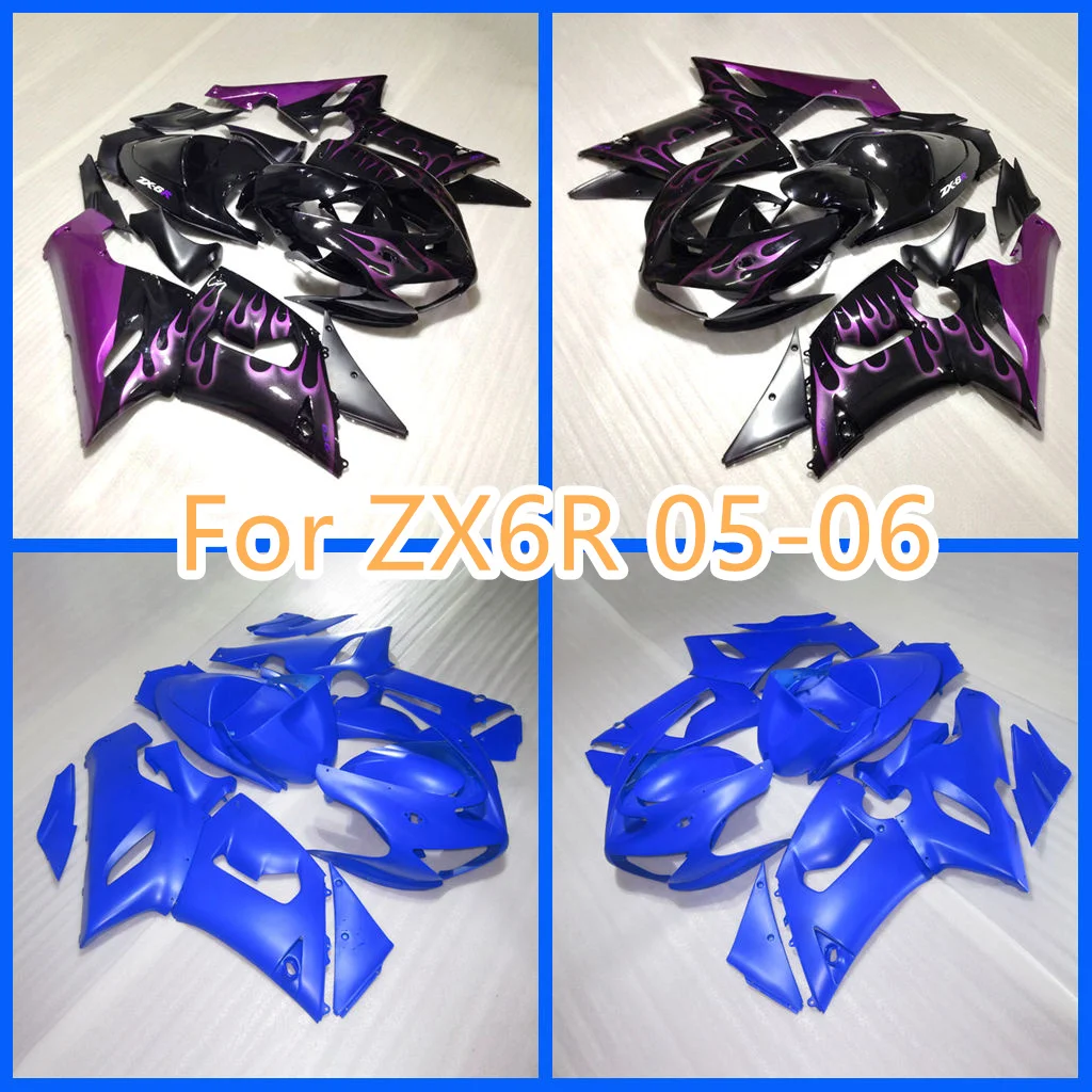 Plastic Fairing kit for Kawasaki 05 06 2005 2006 ZX6R ZX-6R ZX 6R High Grade Motorcycle Body Repair Bodykit Free Custom