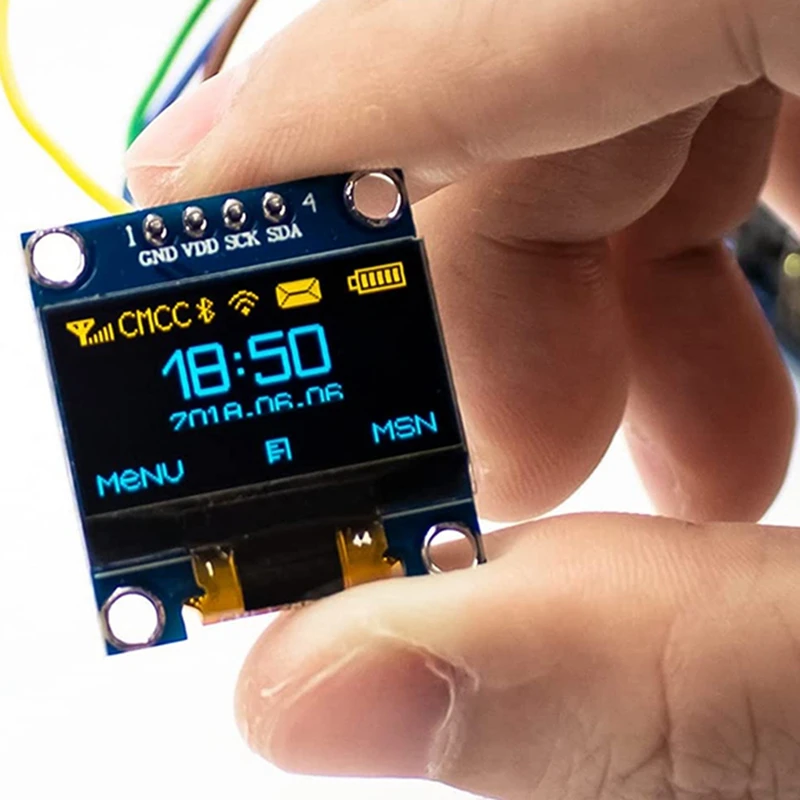 OLED Display Module 0.96 Inch 12864 128X64 Pixel Driver IIC I2C Serial Mini Self-Luminous Display Screen Board