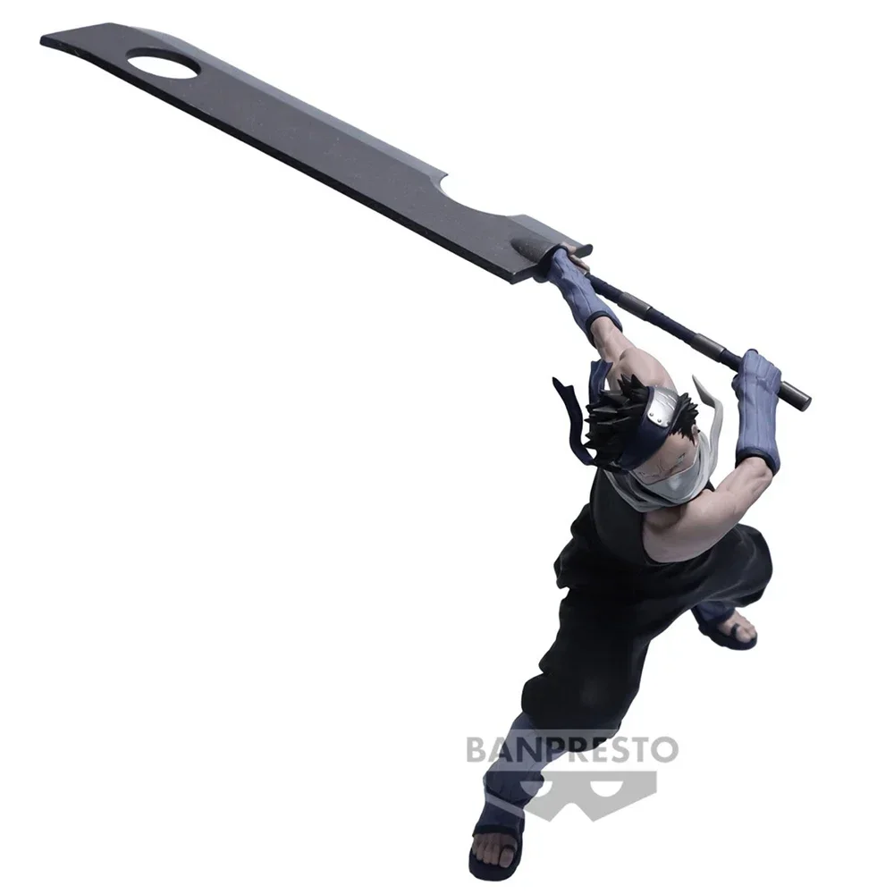 Original Bandai Vibration Stars Naruto Momochi Zabuza Kawaii Anime Action Collectible Ornament Model Toys Holiday Gifts 13cm