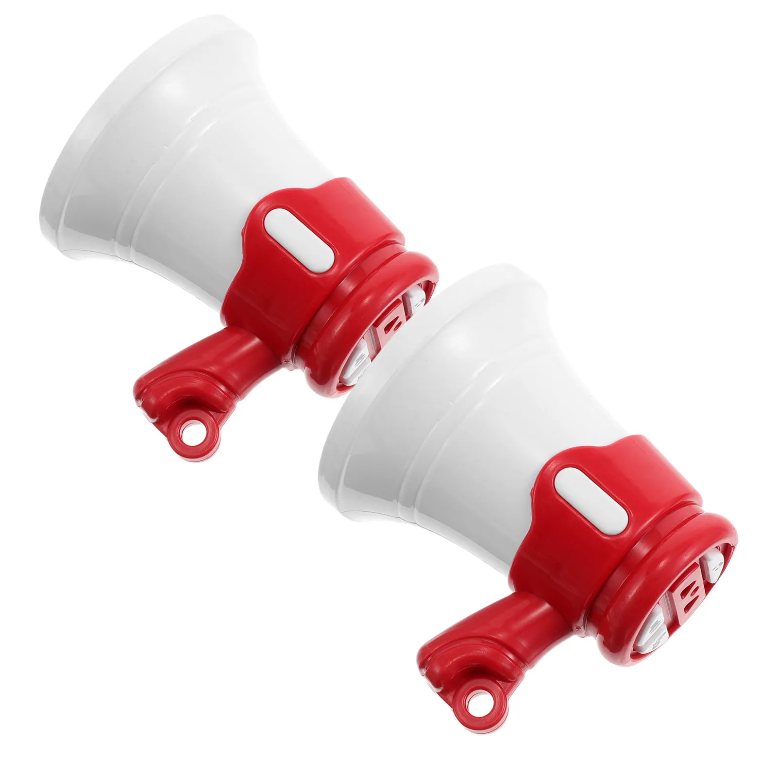 2Pcs Mini Megaphone Keychain Small Portable Loudspeaker Clear Sound Kids Speaker Outdoor Party Gifts DIY Backpack Tags