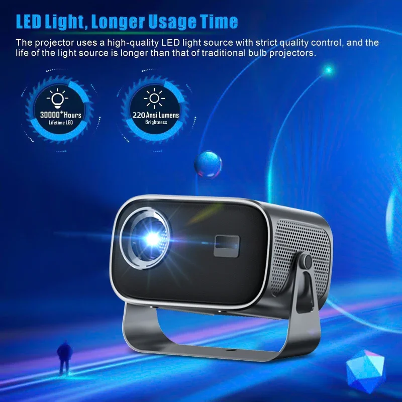 Portable Projector Home Theatre 4k video Short Throw DLP HD Projectors WIFI 200 ansi mini HY300 HY320 Projector