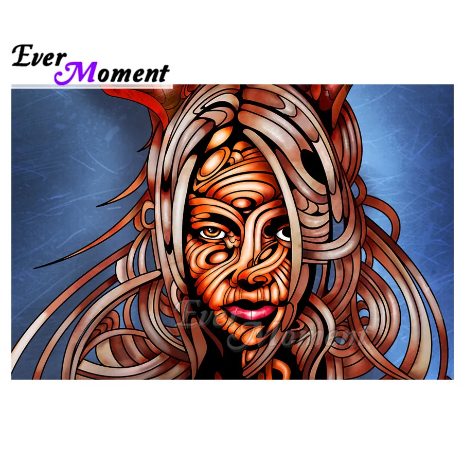

Ever Moment Diamond Painting Handmade 5D Long Hair Woman Full Square Picture Of Rhinestone Diamond Embroidery ASF1938