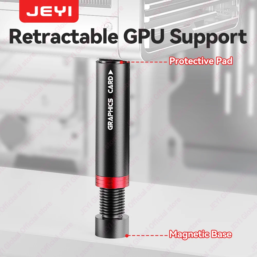 JEYI Support d'attelle GPU de carte graphique, Support d'affaissement de carte vidéo universel IBrace-8, Support de carte graphique VGA étui C