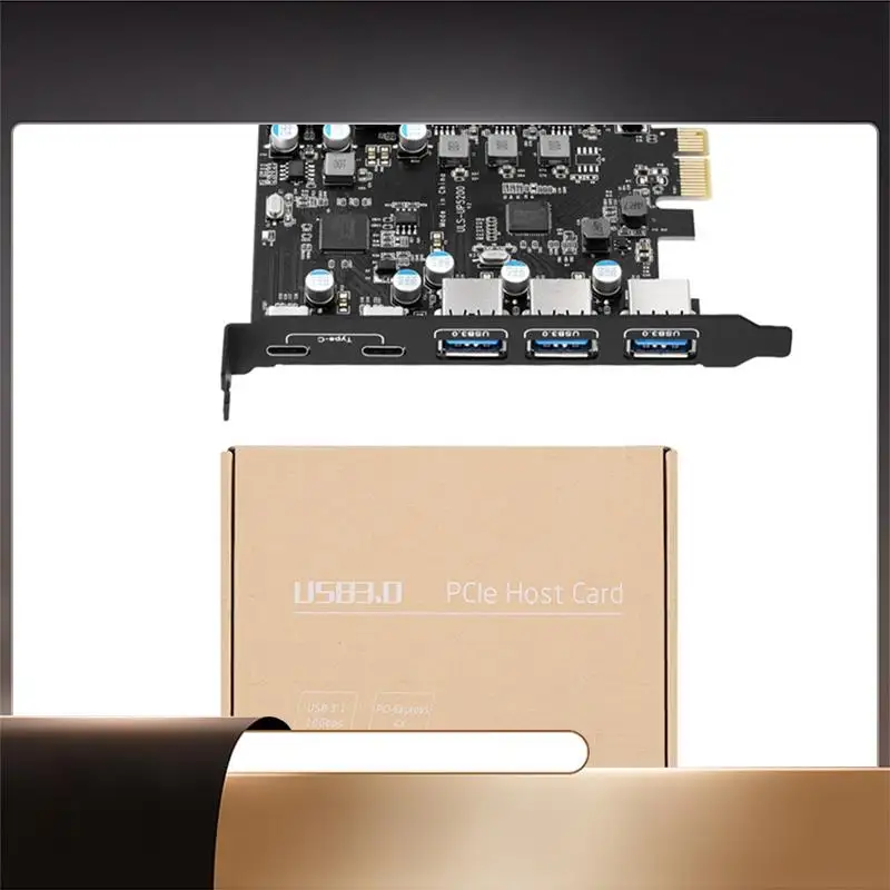 

7-портовый PCI-E к Type C (2), с 2-мя задними настольными ПКми расширения PCI-E к USB 3.0-N35R