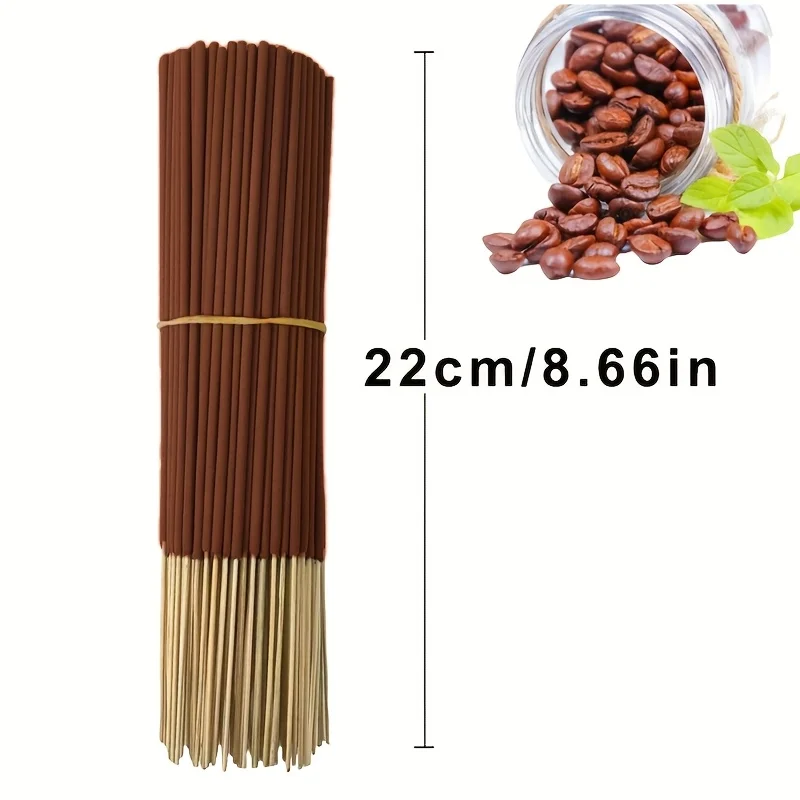 20/55/90/130 قطعة من أعواد رائحة القهوة الطبيعية - أعواد رائحة خشبية عالية الجودة لتنقية الهواء المنزلي والاسترخاء وغرفة اليوغا والمكتب وغرفة الشاي - مثالية لملحقات بار القهوة في عيد الميلاد وعيد الفصح وما إلى ذلك