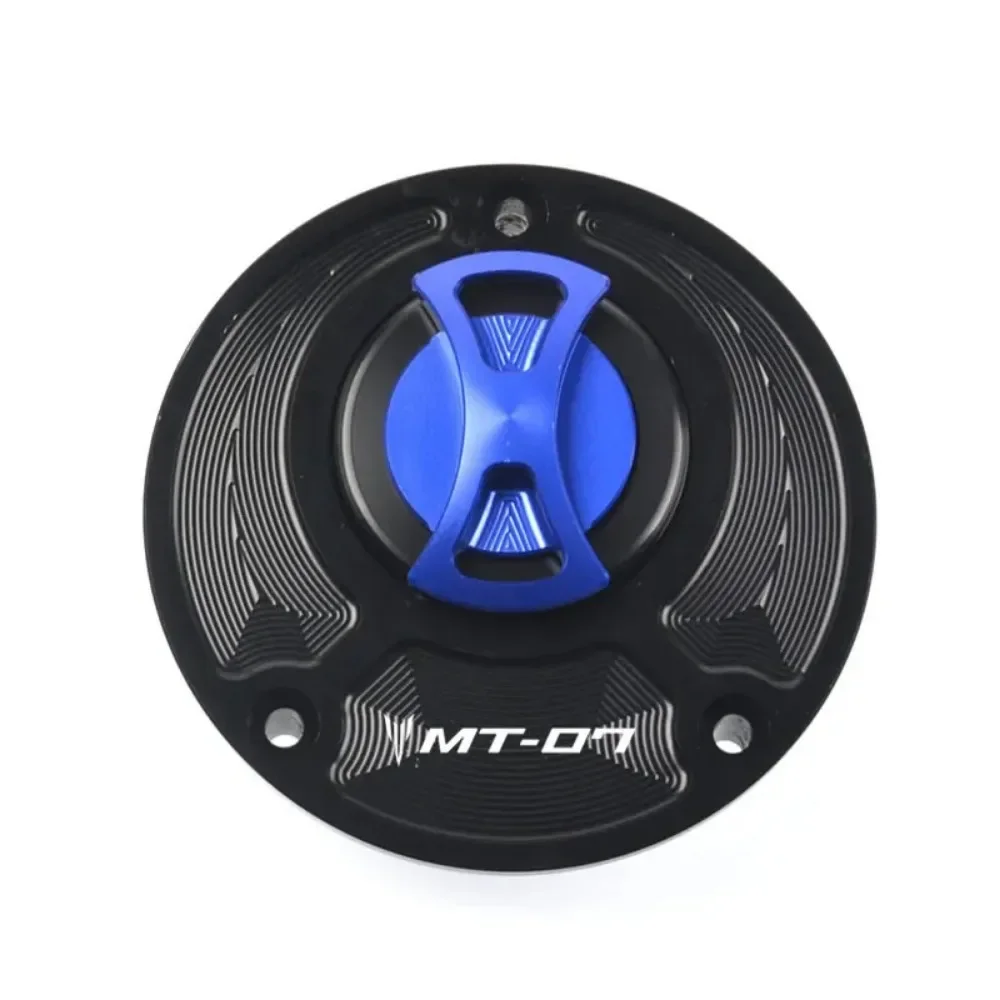 Keyless Motorcycle Fuel Gas Tank Cap Cover For Yamaha MT07 MT 07 MT-07/FZ-07 2014-2020 2015 2016 2017 2018 2019