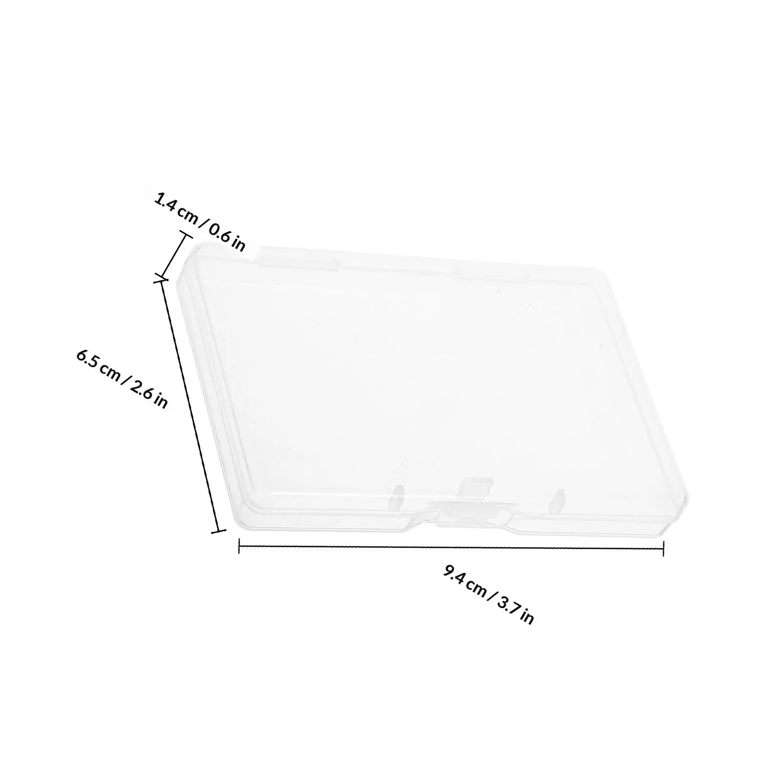 8Pcs Portable Clear Plastic Business Card Holder Multifunctional Card Storage Box for Credit Cards Playing Cards Small Items view 3