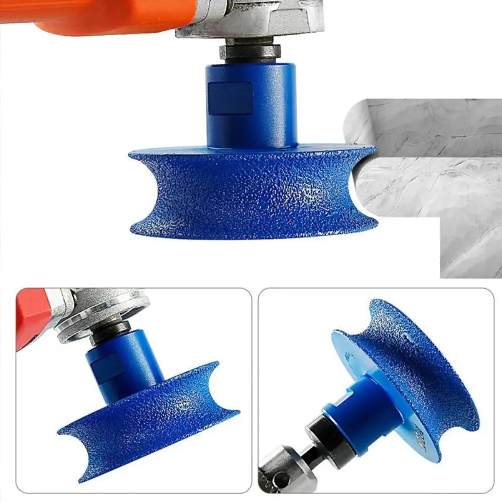 10/20mm Concave Stone Grinding Disc Portable Angle Grinder Grinding Discs Semi-circular Edge Grinding Wheels Multifunctional