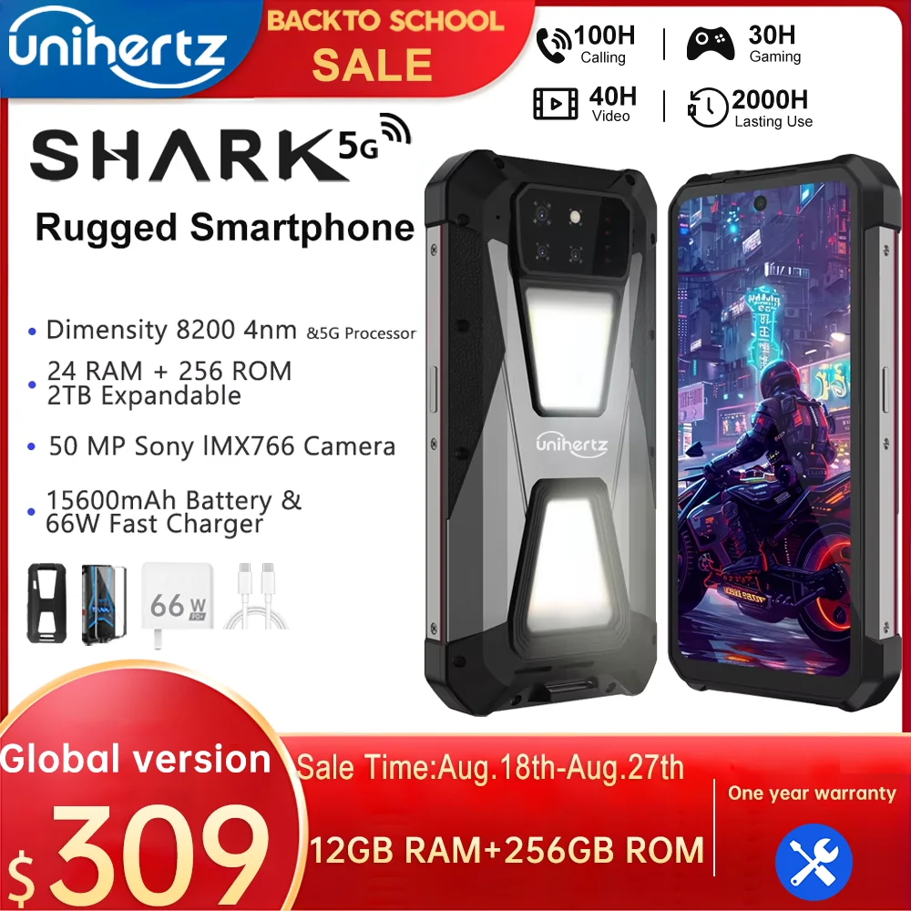 Unihertz SHARK, прочный смартфон на базе Android 5G