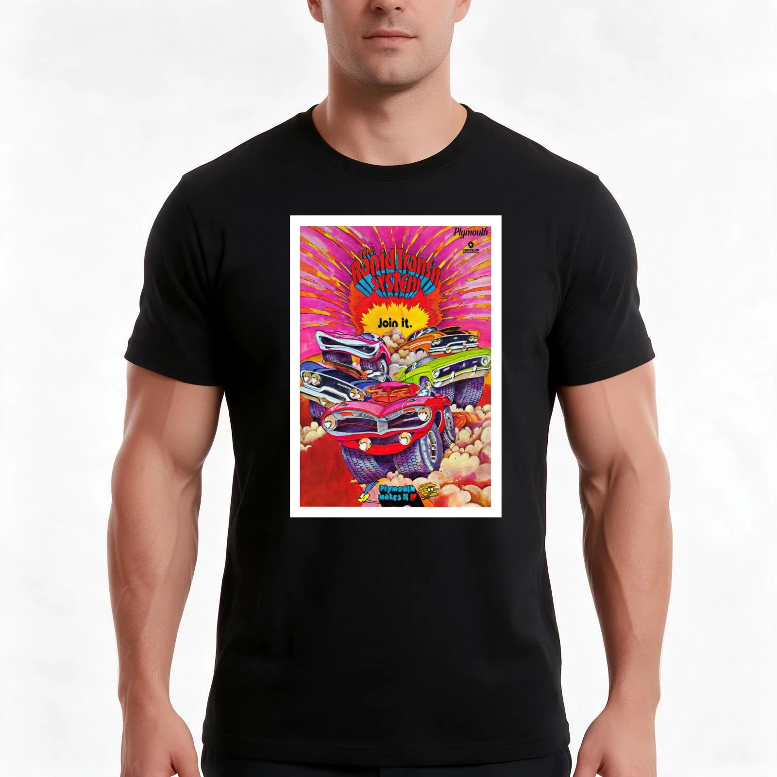 The Rapid Transit System T-Shirt, Summer Casual Cotton Tee, Oversized Streetwear Tops, Vintage Graphic Print, Unisex Men Women
