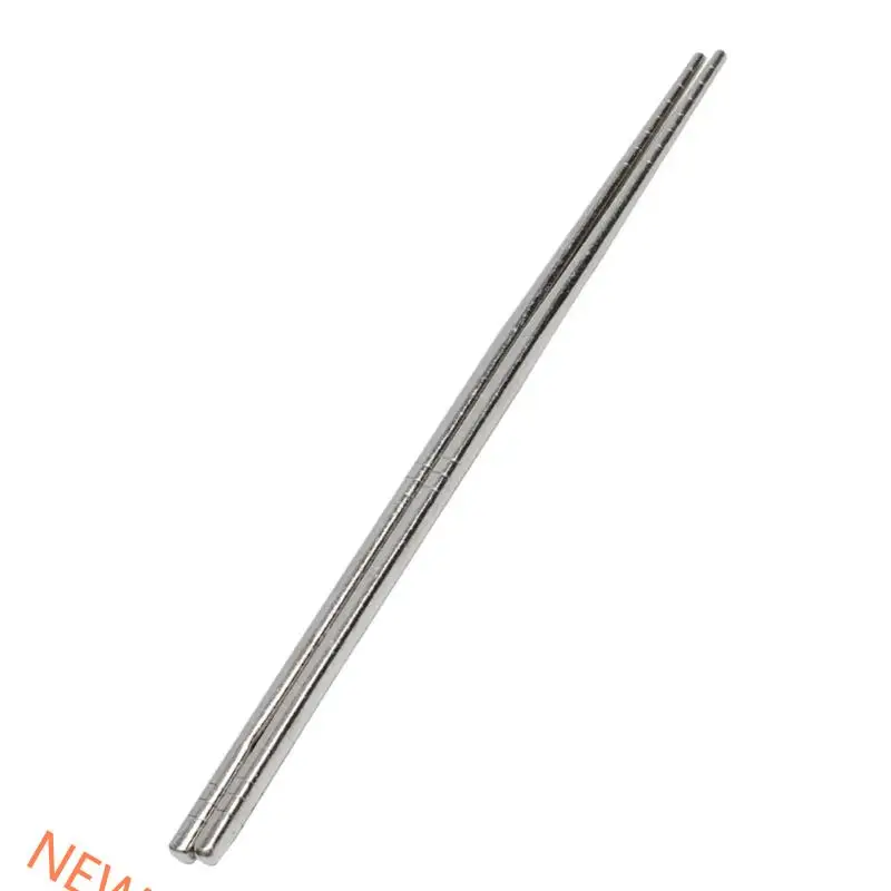 

Antimicrobial Metal Chopsticks - Ergonomic Grip With Non-Slip Texture For Contemporary Dining