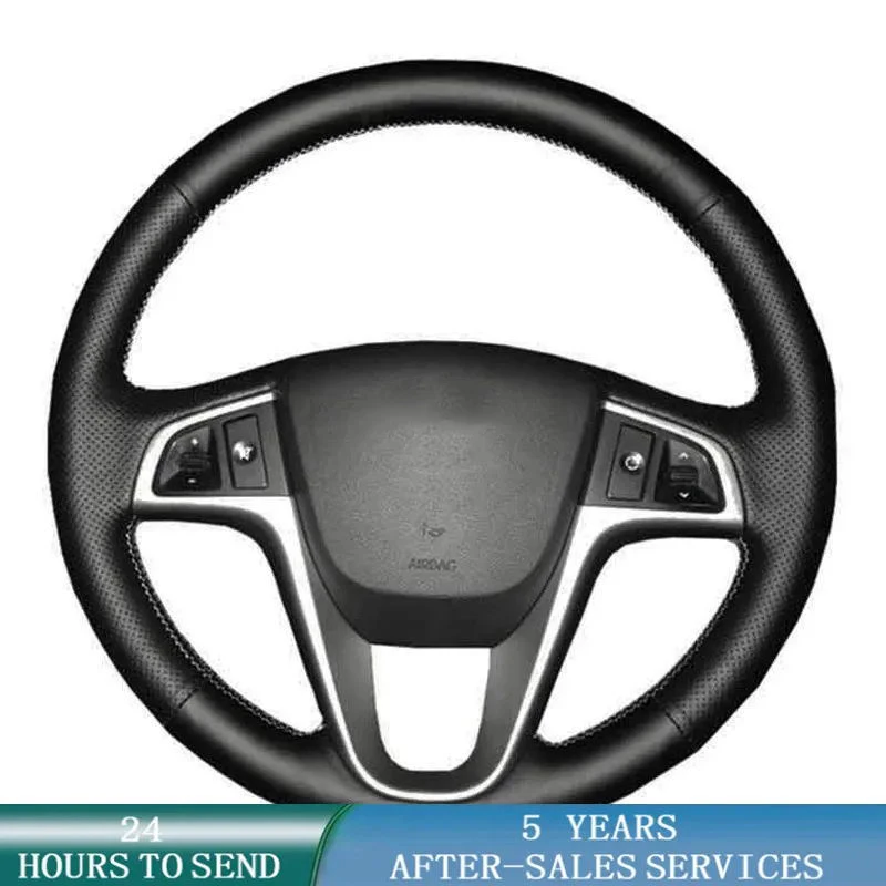 Customized Car Steering Wheel Cover Original Steering Wheel Braid Car Accessories For Hyundai Solaris Verna i20 2008-2012 Accent