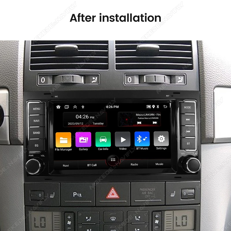 For VW/Volkswagen/Touareg/Transporter T5 Multivan 2004 - 2011 Car Stereo Android  7 Inch Screen Car Radio Multimedia GPS Carplay