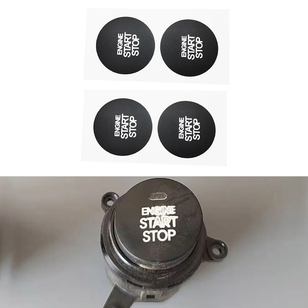 Switch Repair Decal Ignition Stop Switch Backlit Readable Sunlight Resistant Vinyl Decal Sticker Car Button Repair