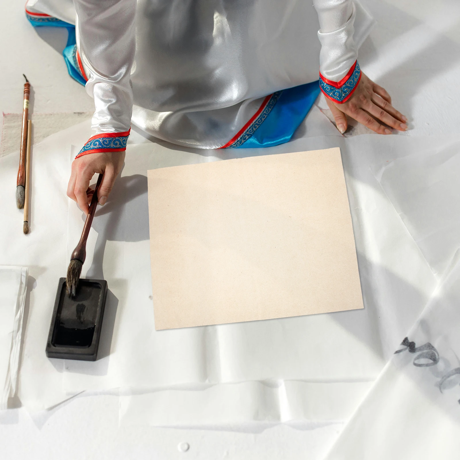 50 Pcs Ancient Paper Duilian Calligraphy Rice Blank Practice Chinese Vintage Chunlian Painting