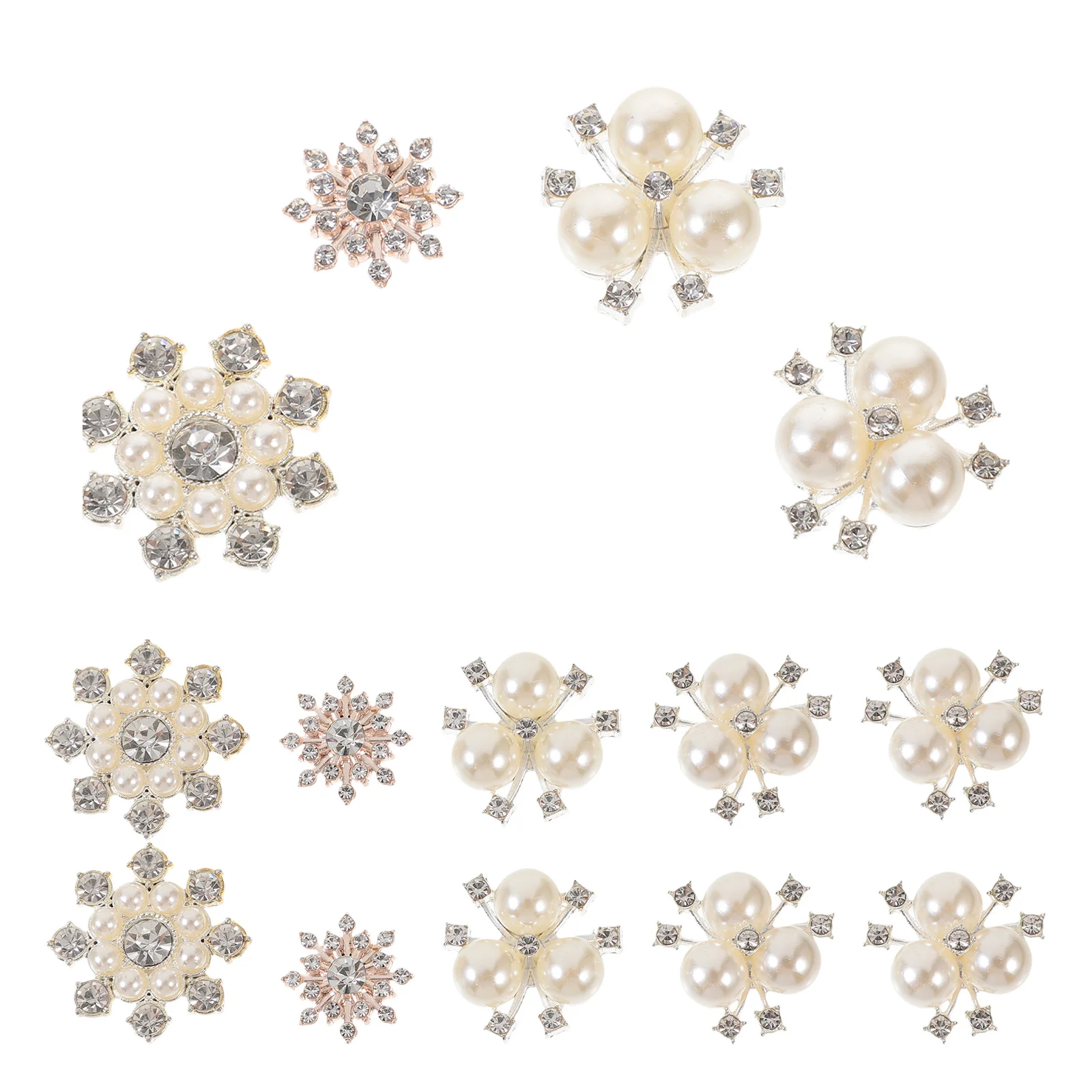 

40Pcs Rhinestone Small Charms Flatback DIY Crafts Bridal Wedding Headpiece Jewelry Accessories Embellishments Charms