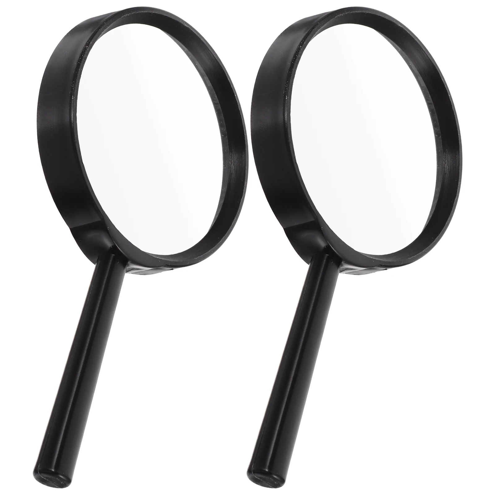 

2pcs 3X Magnifying Glass 75Mm For Books Reading Kids Nature Exploration Non-Slip Handle Senior Aid Durable Plastic Frame Thick