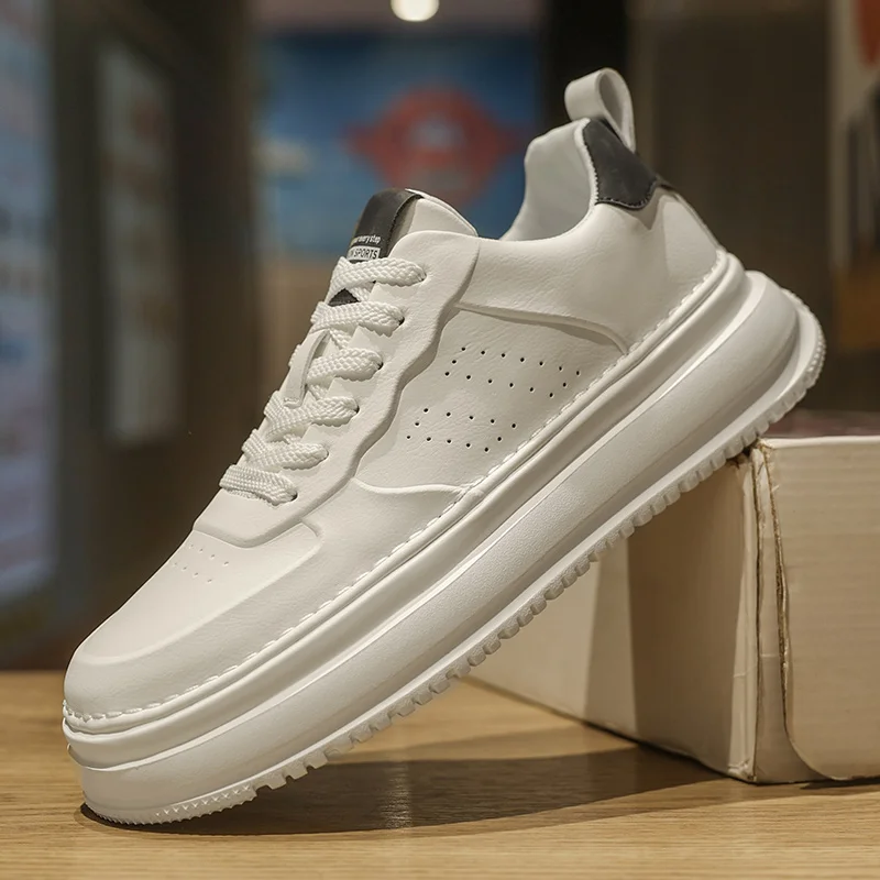 

Мужские массивные кроссовки Viral на весну/осень 2025 года — модная повседневная обувь в гонконгском стиле, увеличивающая рост для студентов и коньков