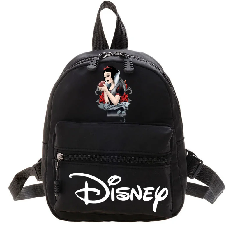 Disney neve branca estilo universitário mochila nova moda tendência mochilas conveniente deslocamento bonito saco adolescente meninas mochila