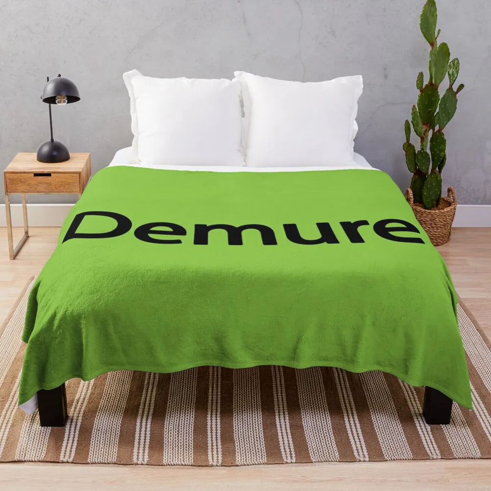 Demure Throw Blanket Flannel Fabric blankets and throws Blankets