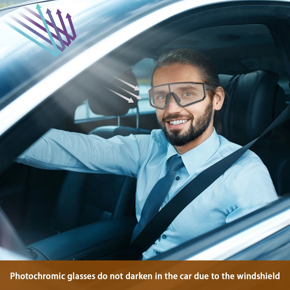 CRIXALIS Photochromic Polarized Sunglasses For Men And Women Outdoor Sunshine To Good Choice For Gifts Anti-reflective UV400