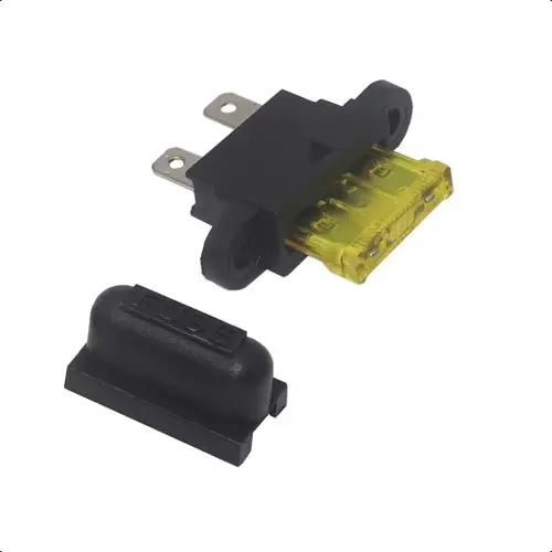 Imagen 2 del producto 【15-5PCS】PARA 32V 30A Auto coche barco camión hoja portafusibles estándar conjunto con cubierta caja portafusibles con cubierta fusible medio
