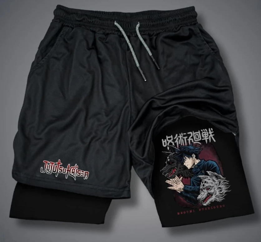 

Мужские шорты в стиле аниме Jiujutsukaisen, свободная повседневная хлопковая летняя уличная одежда 2025 года
