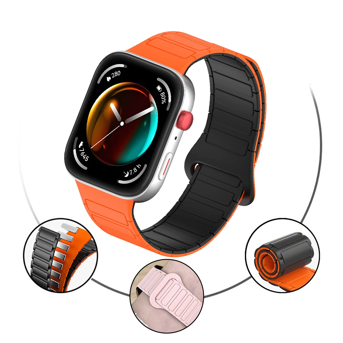 Magnetic Band for Huawei watch fit 3 strap correa accessories replacement belt wristband silicone bracelet Huawei fit 3 correas image 2