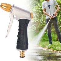 Newest Aluminium Alloy Rubber Coated High-Pressure Water Gun Household Garden Water Gun Garden Easy to Clean Car Wash Water Gun