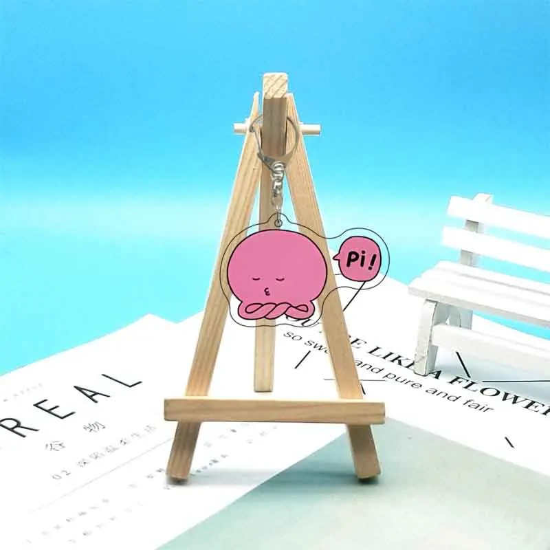 الخطيئة الأصلية لتاكو Pii أنيمي سلسلة مفاتيح مصنوعة من الأكريليك حقيبة Charms قلادة هدية مفتاح سلسلة تذكارية لطيف الإبداعية صديق Kingrings #6