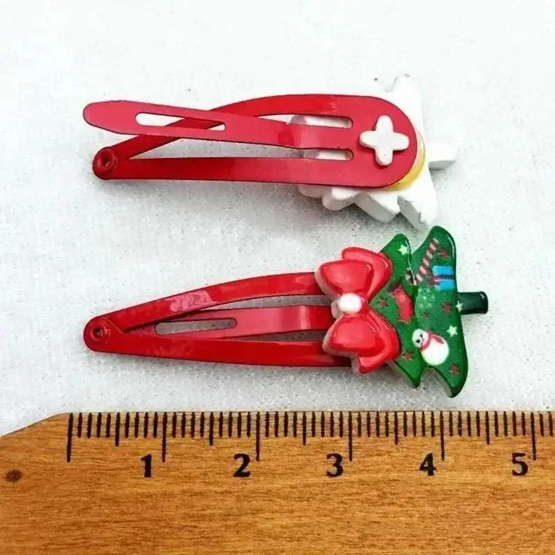 10 قطع عشوائية للأطفال فتاة كاندي دبوس الشعر الطفل مشبك شعر عيد الميلاد المشابك عيد الميلاد عصابات الرأس #1