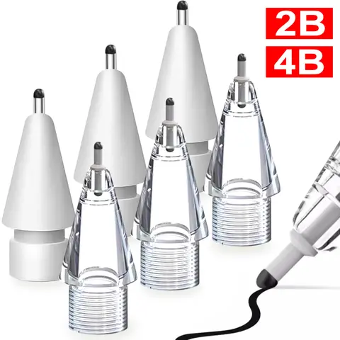 Bilashmart For Apple Pencil 1 2 Gen Replacement Pencil Tips Sturdy No Wear Out Fine Point Precise Control Pen Nibs Stylus Refill for IPad