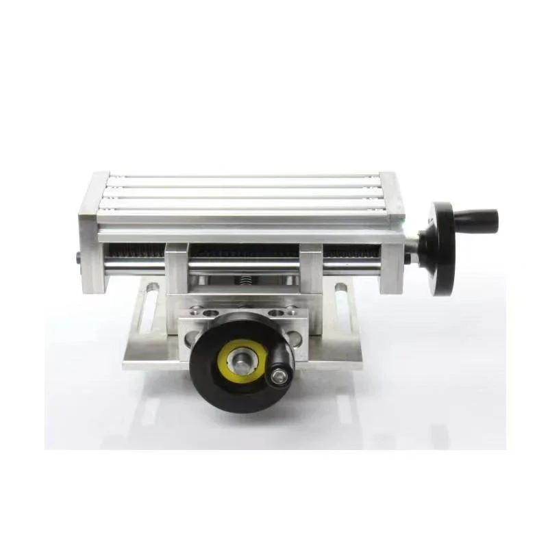 Mini High-Precision Multi-Function Workbench Bench Drill Milling Machine Cross Sliding Table Dovetail Carriage Micro Vise 20X8CM
