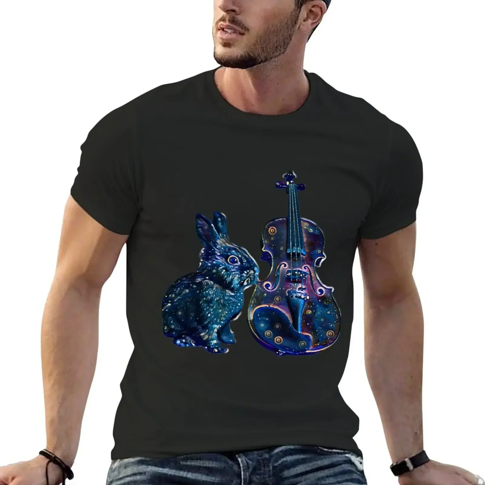 

Kiri with violin T-Shirt custom shirt aesthetic clothes mens graphic t-shirts big and tall