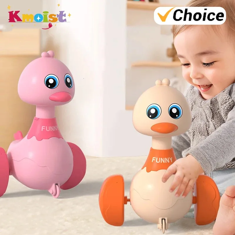 Baby Toy Cars Toddler Swing Press And Go Cute Duck Car Educational Toys For Boys Girls Pull Back Cars Toy Children Xmas Gifts