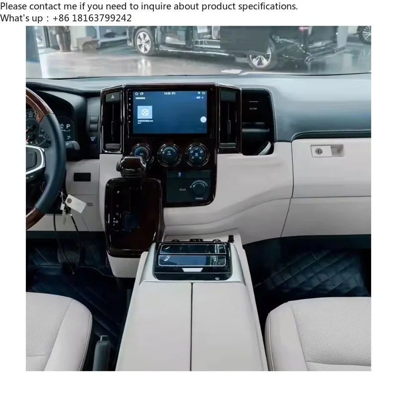 RELY AUTO 2022 Car Accessories Lux ury VAN Multifunctional Armrest with Cup Holder Refrigerator for Hiace
