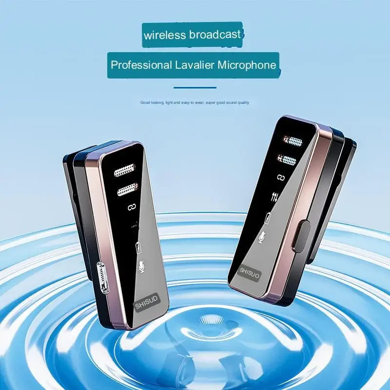 Wireless Lavalier Microphone For IPhone/Android/Laptop/GoPro Plug-Play Lapel Mic Wireless For Video Recording  Interview Tiktok
