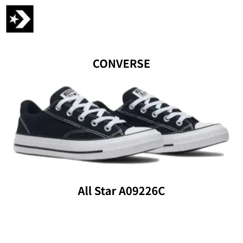 Converse Chuck Taylor All Star Malden Street Low-Top Canvas Trainers, Unisex Casual Skate Shoes, Black, A09226C