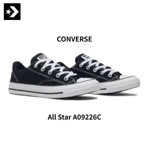 Converse Chuck Taylor All Star Malden Street Low-Top Canvas Trainers, Unisex Casual Skate Shoes, Black, A09226C